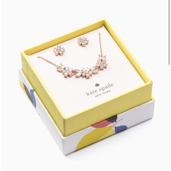 kate spade Jewelry - Kate Spade ♠️ Gardenia stud & Necklace boxed set
